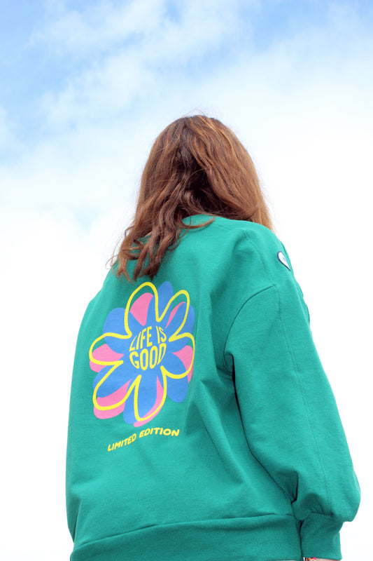 Sweat-shirt "LIFE IS GOOD"